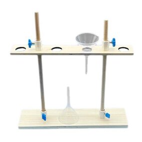 Separatory Funnel Stand Manufacturer - Wooden Laboratory Rack