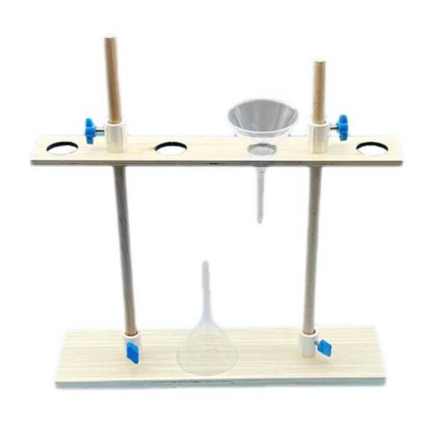 Separatory Funnel Stand Manufacturer - Wooden Laboratory Rack