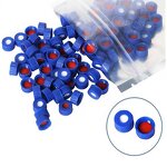 Screw Cap Supplier - Blue Open Top with PTFE Silicone Septa