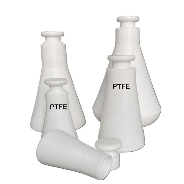 PTFE Conical Flask Factory - with Stopper 50-500ml