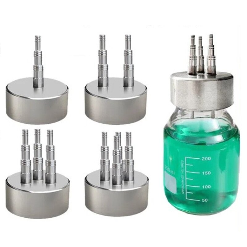 GL45 Reagent Bottle Supplier - Multi-port Stainless Steel Cap