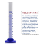 Glass Graduated Cylinder Supplier - with Plastic Base 10-1000ml