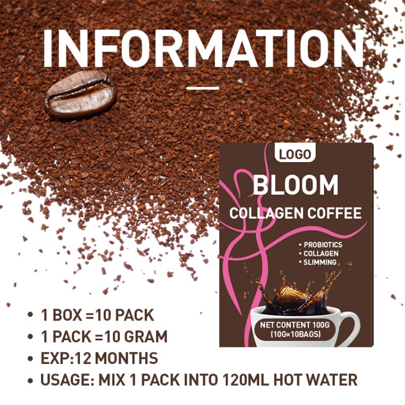 OEM Organic Instant Fat Burning Slimming Coffee Powder Promotes Metabolism, Weight Loss, Appetite Suppression, Coffee Powder