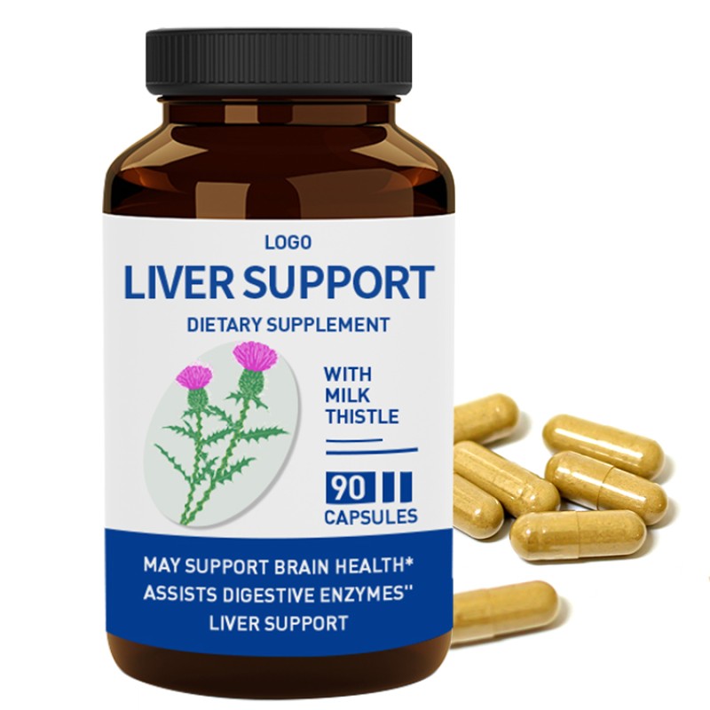 OEM Private Label Milk Thistle Capsule Antioxidant Dietary Supplement for Liver Health and Anti-Aging for Teenagers
