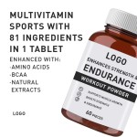 Private Label Sports Nutrition Supplement Capsules Energy Supply & Muscle Strength Enhancement for Adults OEM ODM