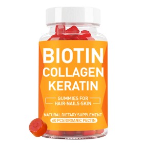 Our Own Brand of Biotin Collagen Gummies and Vitamin Jelly Gummies Are Suitable for Hair, Skin, and Nail Supplements