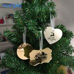 Acrylic Ornament Manufacturer - Latest Design Laser Engraving Blank Mirror