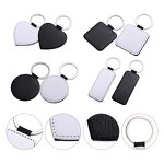 Heart Keychain Manufacturer - Single Sided Pu Leather Sublimation Blank Gift