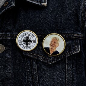 Metal Pin Badge Manufacturer - Personalized Sublimation Daily Denim Keepsake