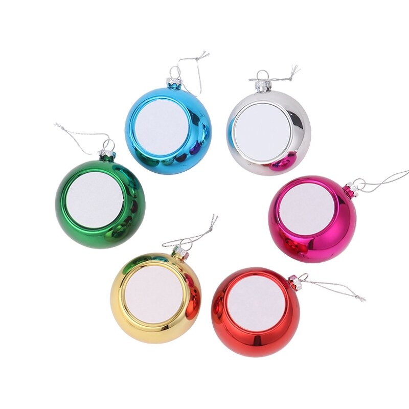 Christmas Ball Manufacturer - Colorful Round Sublimation Plastic Tree Ball