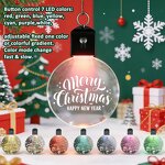 LED Christmas Ornament Manufacturer - UV Printing Laser Blank Acrylic with Battery