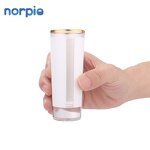 Shot Glass Manufacturer - Sublimation Blank 3oz with White Patch Gold Trim