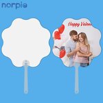 Hand Fan Manufacturer - Sublimation Blank PET Plastic Double-sided Flower