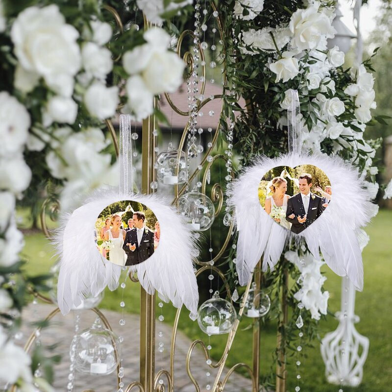 Christmas Ornament Manufacturer - Custom LOGO Feather Angel Wings Pendent