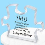 Acrylic Block Manufacturer - Custom Birthday Transparent UV Puzzle Shape