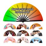 Folding Fan Manufacturer - Sublimation Blanks Large 13 Inch Promotional Fan