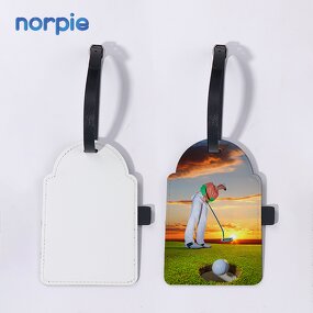 Golf Bag Tag Manufacturer - Sublimation Blank with Wooden Tees Father's Day
