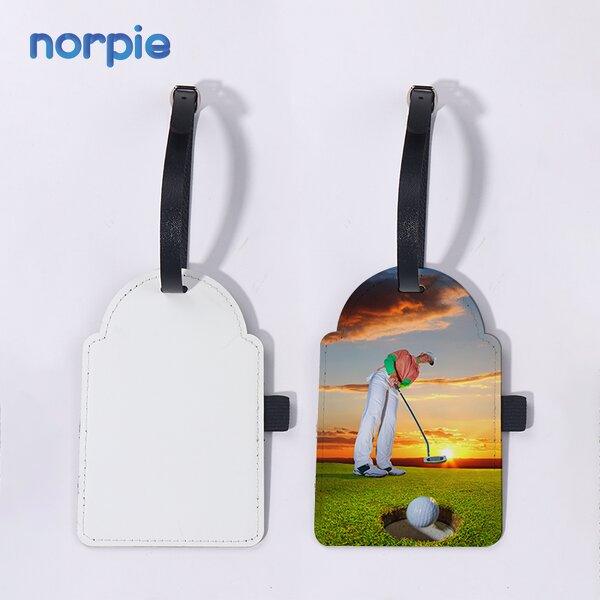 Golf Bag Tag Manufacturer - Sublimation Blank with Wooden Tees Father's Day