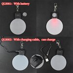 LED Christmas Ornament Manufacturer - UV Printing Laser Blank Acrylic with Battery