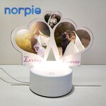 LED Lamp Manufacturer - Sublimation Acrylic Heart LED Lamp USB Display