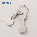 Coin Keychain Manufacturer - Laser Engraved Stainless Steel Shopping Trolley