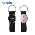 Leather Keychain Manufacturer - Blank Metal Leather Laser Engraving Car Keyring