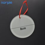 Glass Ornament Manufacturer - Sublimation Tempered Glass 8cm Christmas Gift
