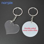 Acrylic Keychain Manufacturer - Customized Heart Shape UV Printing Blank