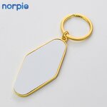 Hotel Keychain Manufacturer - Double-sided Rhombus Number Sublimation Keychain