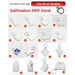 Wood Keychain Manufacturer - Wholesale Sublimation MDF Heart Blank Keychain