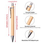 Bamboo Pen Manufacturer - Personalized Laser Blank Bamboo Ballpoint Pen