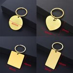 Heart Keychain Manufacturer - Stainless Steel Mirror Polished Engraving Keychain