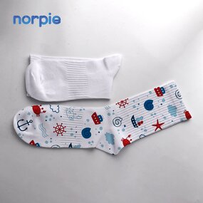 Socks Manufacturer - Custom Design Unisex White Sublimation Cotton Socks