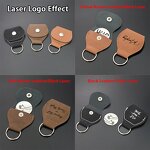 Keychain Manufacturer - Blank Stainless Steel Laserable Leather Keyring