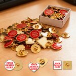 Metal Pin Badge Manufacturer - Personalized Sublimation Daily Denim Keepsake