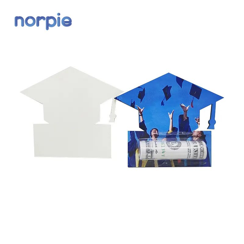 Money Holder Manufacturer - Sublimation Graduation Cap MDF Cash Card Holder