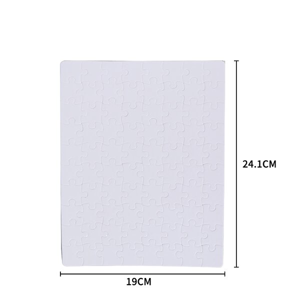 Jigsaw Puzzle Manufacturer - A4 Plain White Sublimation Jigsaw Puzzle 80pcs