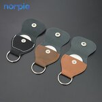 Keychain Manufacturer - Blank Stainless Steel Laserable Leather Keyring