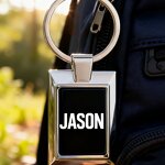 Laser Keychain Manufacturer - Customized High Quality Black Aluminum Coating