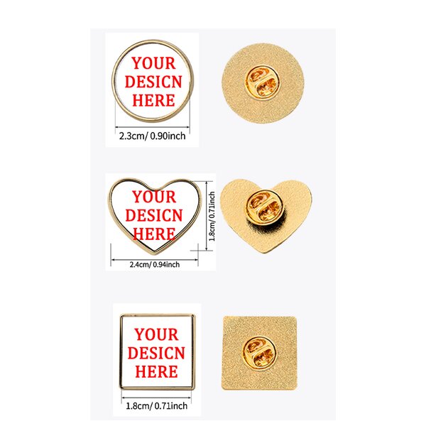 Metal Pin Badge Manufacturer - Custom Sublimation Photo Logo Memorial