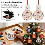 Christmas Ornament Manufacturer - Sublimation Blank Acrylic LED with Battery