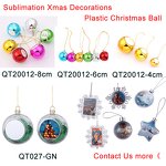 Christmas Ball Manufacturer - UV Printing Double-sided Rotating Ornament Ball