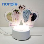 LED Lamp Manufacturer - Sublimation Acrylic Heart LED Lamp USB Display