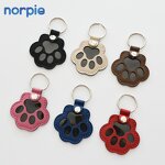 Pet Keychain Manufacturer - Paw Charm Leather Pet Fur Keepsake Keychain