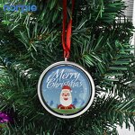 Christmas Ball Manufacturer - UV Printing Double-sided Rotating Ornament Ball
