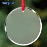 Glass Ornament Manufacturer - Personalized UV Blank Crystal Christmas Pendant