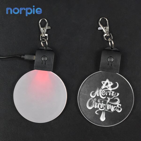 LED Christmas Ornament Manufacturer - UV Printing Laser Blank Acrylic Rechargeable