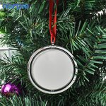 Christmas Ball Manufacturer - UV Printing Double-sided Rotating Ornament Ball