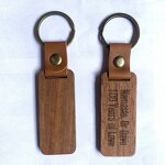 Wood Keychain Manufacturer - Customizable Laser Engraving Promotional Gift