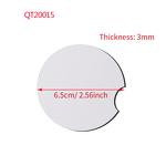 Car Coaster Manufacturer - Sublimation Blank Circular Neoprene Customized